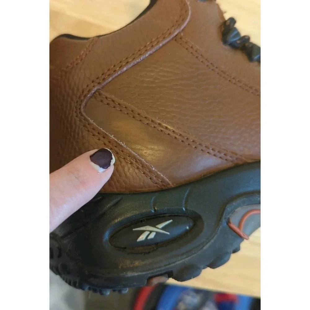 Reebok Tiahawk Mens 6 Composite Toe Work Boots Brown‎ Leather Workwear Outdoor